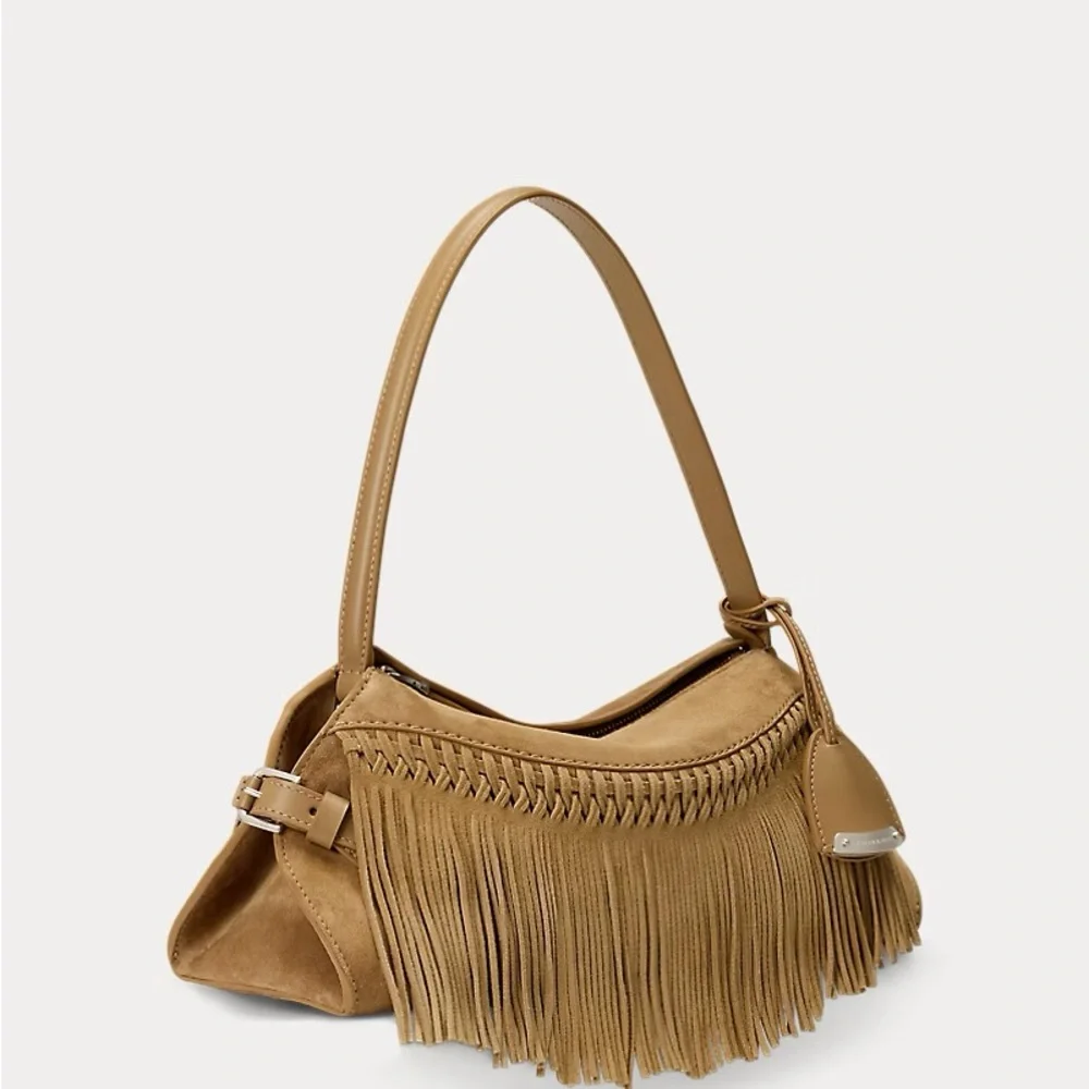 Ralph Lauren Collection Tan Fringe Shoulder Bag - Picture 5 of 13